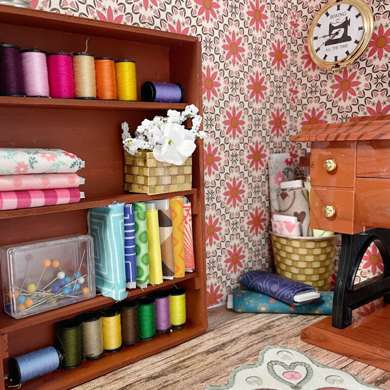 Decorating My Dollhouse Sewing Room – MG Doodle Studio